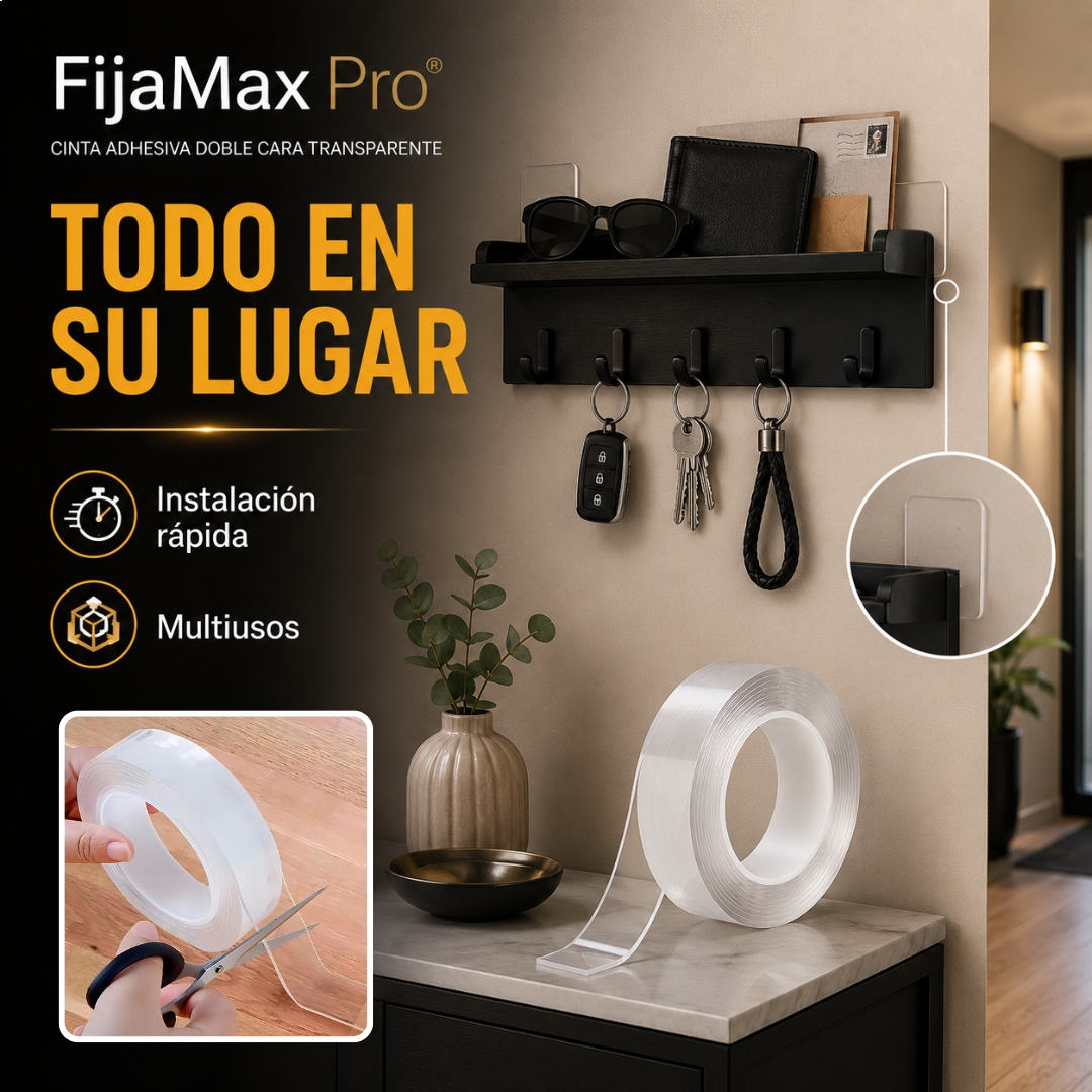 3x2 FijaMax Pro® ¡Pega fuerte sin perforar paredes!
